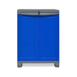 Plastic Storage Design Hardon Wardrobe (Deep Blue - Grey)