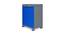 Hardon Wardrobe (Deep Blue - Grey) by Urban Ladder - Cross View Design 1 - 403990