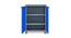 Hardon Wardrobe (Deep Blue - Grey) by Urban Ladder - Design 1 Side View - 404006