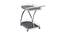 Kalipso Serving Cart with Wheel (Black, Gloss Finish) by Urban Ladder - Design 1 Side View - 404099