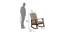 Kosmo Rocking Chair (Walnut, Matte Finish) by Urban Ladder - Design 1 Dimension - 404140