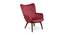 Leisure Occasional Chair (Red, Matte Finish) by Urban Ladder - Front View Design 1 - 404171