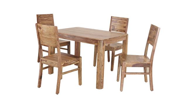 Miracle 4 Seater Dining Set (Brown, Matte Finish) by Urban Ladder - Front View Design 1 - 404176