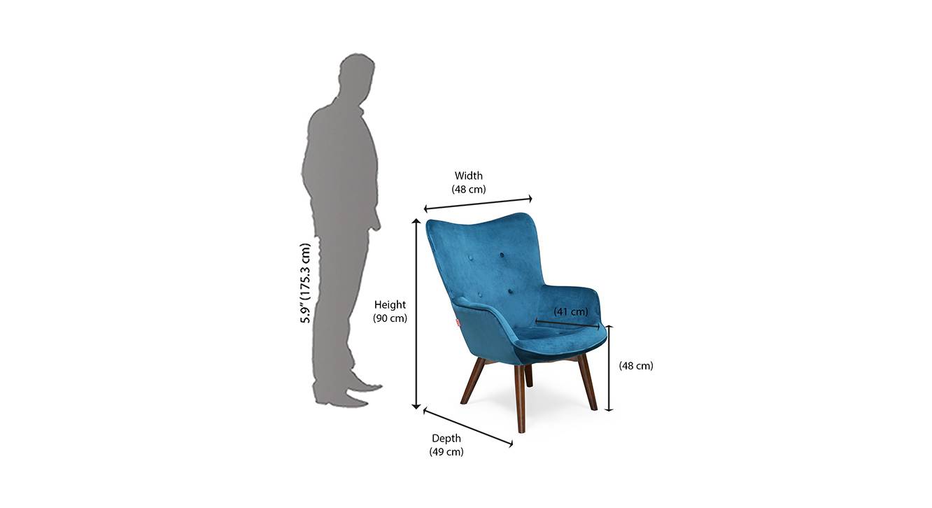 Leisure occasional chair blue 6