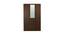 Mozart 3 Door Wardrobe with Mirror (Walnut) by Urban Ladder - Front View Design 1 - 404254