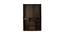 Mozart 3 Door Wardrobe with Mirror (Walnut) by Urban Ladder - Design 1 Side View - 404268
