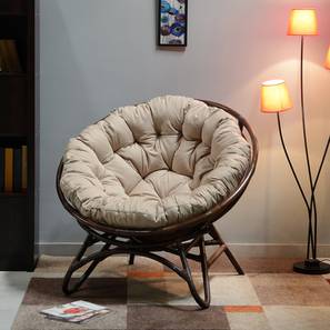Plush occassional chair brown lp