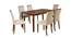 Pearl 6 Seater Dining Set (Cappuccino, Matte Finish) by Urban Ladder - Front View Design 1 - 404420