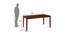 Pearl 4 Seater Dining Set with Bench (Cappuccino, Matte Finish) by Urban Ladder - Design 1 Dimension - 404479