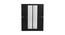 Riva 4 Door Wardrobe with Mirror (New Wenge) by Urban Ladder - Front View Design 1 - 404516
