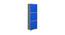 Satorna Wardrobe (Deep Blue - Grey) by Urban Ladder - Front View Design 1 - 404608