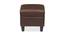 Rokell Small Ottoman (Brown) by Urban Ladder - Design 1 Side View - 404649