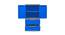Solana Wardrobe (Deep Blue - Grey) by Urban Ladder - Rear View Design 1 - 404753