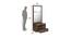 Thurman Dresser with Mirror (Walnut Brown, Melamine Finish) by Urban Ladder - Design 1 Dimension - 404780