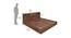Yard Storage Bed (King Bed Size, Brown - Wenge) by Urban Ladder - Design 1 Dimension - 404913
