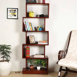 Bookshelf Design Ellipsum Bookshelf (Brown, Gloss Finish)