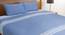 Bay Ridge Bedsheet Set (Blue, Double Size) by Urban Ladder - Front View Design 1 - 405411