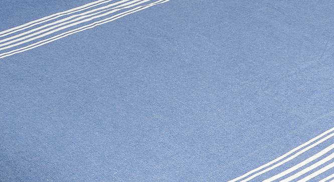 Bay Ridge Bedsheet Set (Blue, Double Size) by Urban Ladder - Design 1 Side View - 405423