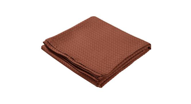 Astor Row Bedsheet (Brown, Double Size) by Urban Ladder - Design 1 Side View - 405426