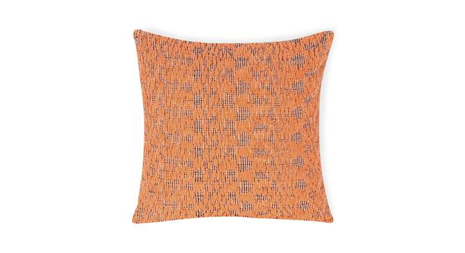 Brookdale Cushion Cover Set of 2 (Orange, 41 x 41 cm  (16" X 16") Cushion Size, Set Of 2 Set) by Urban Ladder - Front View Design 1 - 405472