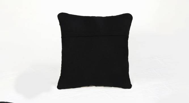 Clifton Cushion Cover Set of 2 (Black, 41 x 41 cm  (16" X 16") Cushion Size, Set Of 2 Set) by Urban Ladder - Design 1 Side View - 405497