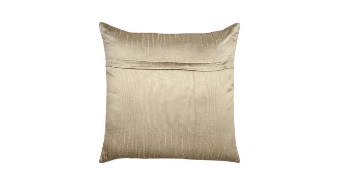 Caprice Cushion Cover Set (Gold, 41 x 41 cm  (16" X 16") Cushion Size, Set Of 2 Set) by Urban Ladder - Design 1 Side View - 405513