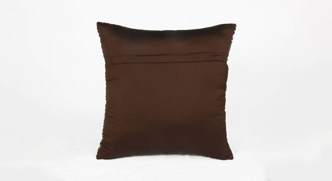 Dongan Cushion Cover Set (Brown, 41 x 41 cm  (16" X 16") Cushion Size, Set Of 2 Set) by Urban Ladder - Design 1 Side View - 405621