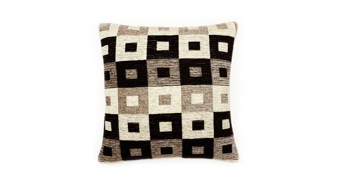 Fairmount Cushion Cover Set (Black, 41 x 41 cm  (16" X 16") Cushion Size, Set Of 2 Set) by Urban Ladder - Front View Design 1 - 405725