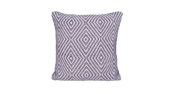 Lincoln Cushion Cover Set of 2 (Purple, 41 x 41 cm  (16" X 16") Cushion Size, Set Of 2 Set) by Urban Ladder - Front View Design 1 - 405817