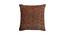 Nilda Cushion Cover Set (Brown, 41 x 41 cm  (16" X 16") Cushion Size, Set Of 2 Set) by Urban Ladder - Front View Design 1 - 405823