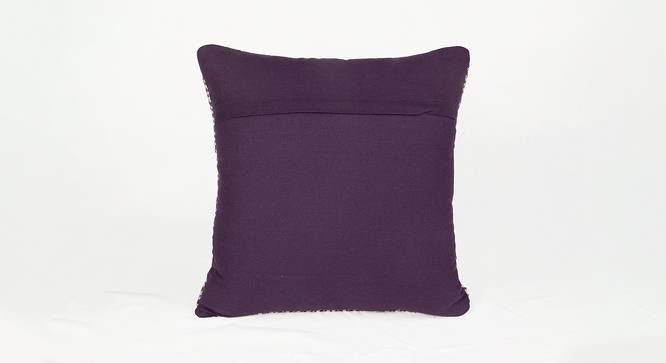 Lincoln Cushion Cover Set of 2 (Purple, 41 x 41 cm  (16" X 16") Cushion Size, Set Of 2 Set) by Urban Ladder - Design 1 Side View - 405834