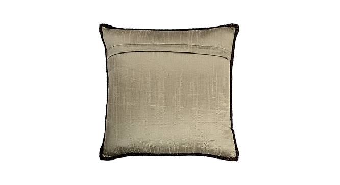 Nilda Cushion Cover Set (Brown, 41 x 41 cm  (16" X 16") Cushion Size, Set Of 2 Set) by Urban Ladder - Design 1 Side View - 405840