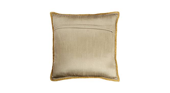 Nilda Cushion Cover Set (Gold, 41 x 41 cm  (16" X 16") Cushion Size, Set Of 2 Set) by Urban Ladder - Design 1 Side View - 405841