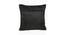 Tudor Cushion Cover Set (Black, 46 x 46 cm  (18" X 18") Cushion Size, Set Of 2 Set) by Urban Ladder - Design 1 Side View - 405923