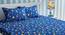 Adelyn Bedsheet Set (Blue, Queen Size) by Urban Ladder - Cross View Design 1 - 406099