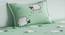 Anemone Bedsheet Set (Green, Single Size) by Urban Ladder - Design 1 Close View - 406101