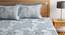 Geno Bedsheet Set (Grey, Queen Size) by Urban Ladder - Front View Design 1 - 406325
