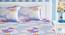 Loretta Bedsheet Set (Purple, Queen Size) by Urban Ladder - Front View Design 1 - 406432