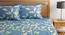 Shale Bedsheet Set (Blue, King Size) by Urban Ladder - Front View Design 1 - 406505