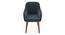 Rochelle Lounge Chair (Marengo Grey Velvet) by Urban Ladder - Front View Design 1 - 406599