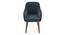 Rochelle Lounge Chair (Marengo Grey Velvet) by Urban Ladder - Front View Design 1 - 406599
