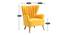 Persephone Lounge Chair (Yellow, Fabric Finish) by Urban Ladder - Dimension Design 1 - 