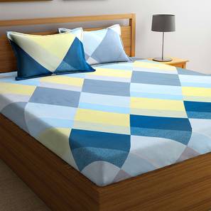 Bed Sheet Designs Design Multi Coloured TC Poly Cotton King Size Bedsheet with Pillow Covers