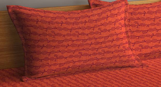 Leilani  Bedding Set (Red, King Size) by Urban Ladder - Cross View Design 1 - 407353