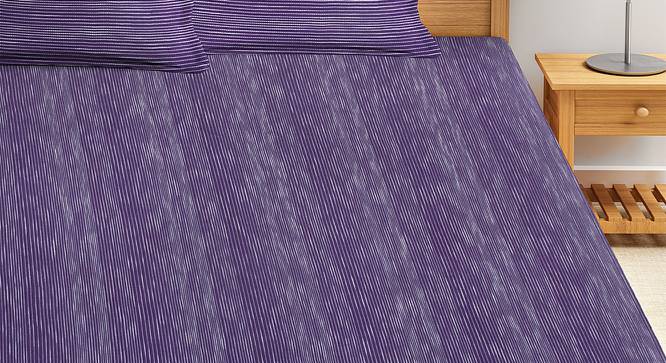 Madeline  Bedding Set (Violet, King Size) by Urban Ladder - Front View Design 1 - 407442
