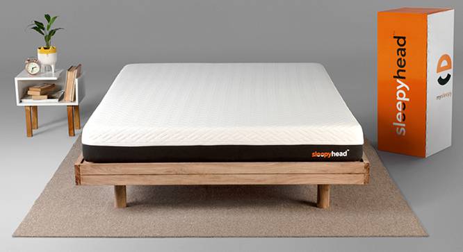 Sense Orthopedic 3-Zoned PCM Cooling Foam 6 Inch Mattress (L: 72) (King Mattress Type, 6 in Mattress Thickness (in Inches), 72 x 72 in Mattress Size) by Urban Ladder - Design 1 Full View - 407697