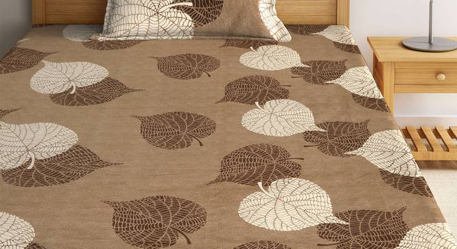 Zaylee Bedsheet Set (Brown, Single Size) by Urban Ladder - Front View Design 1 - 407943