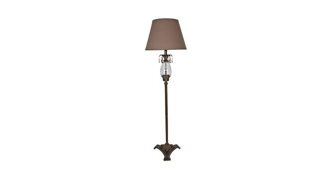 Batilde Floor Lamp (Brass, Cotton Shade Material, Beige Shade Colour) by Urban Ladder - Cross View Design 1 - 407983