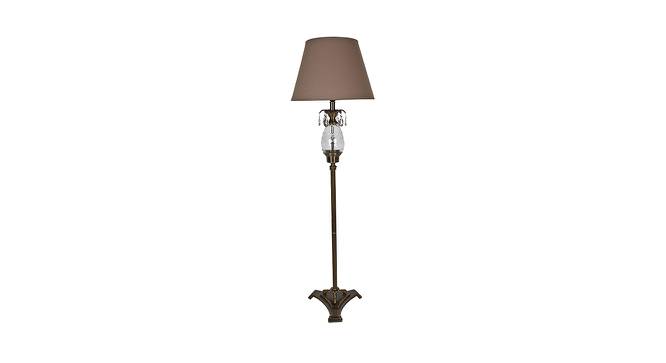 Batilde Floor Lamp (Brass, Cotton Shade Material, Beige Shade Colour) by Urban Ladder - Cross View Design 1 - 407983