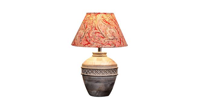 Dante Table Lamp (Cotton Shade Material, White Distress, Pairy Print Shade Colour) by Urban Ladder - Design 1 Side View - 408010